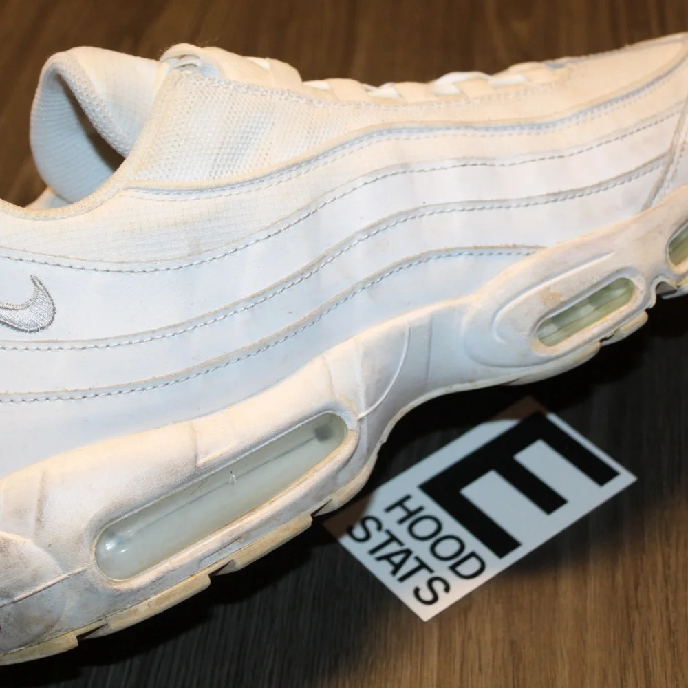 Nike Air Max 95 Triple White Mens Size 13 Sneakers